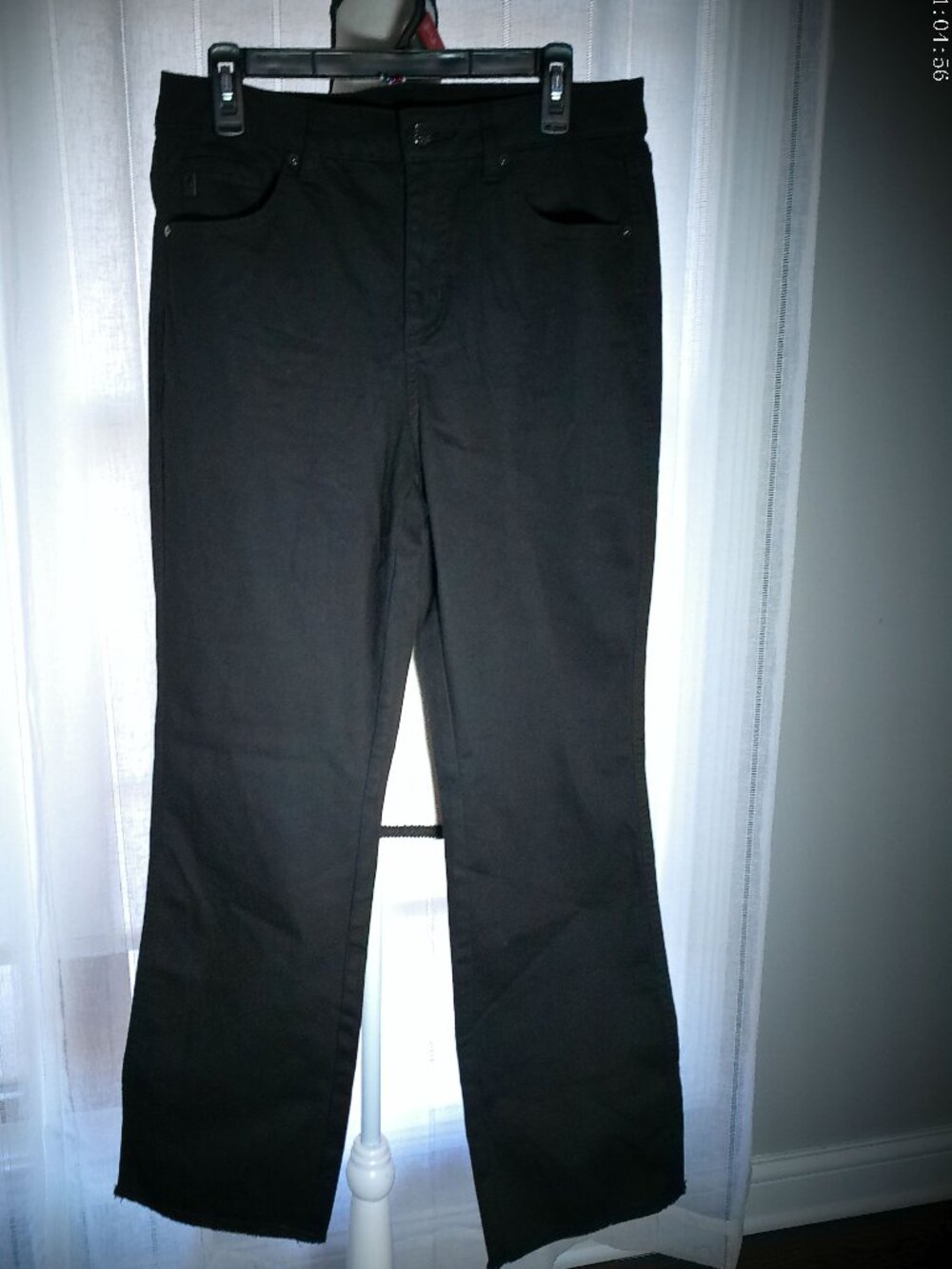 BELL by KIM GRAVEL Jeans 5 Pocket Primabelle Twill Mini Boot Cut Black NWOT 12P
